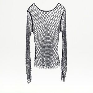 NWT ZAR RHINESTONE MESH TOP. Size XS/S
